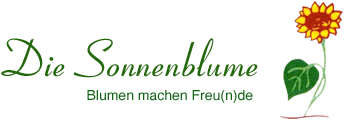 Logo Die Sonnenblume - Blumen machen Freu(n)de